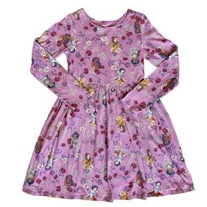 Disney Girls Princess Snow White & Belle Fit & Flare Long Sleeve Dress Size 10